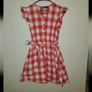 Allegra M plaid dress